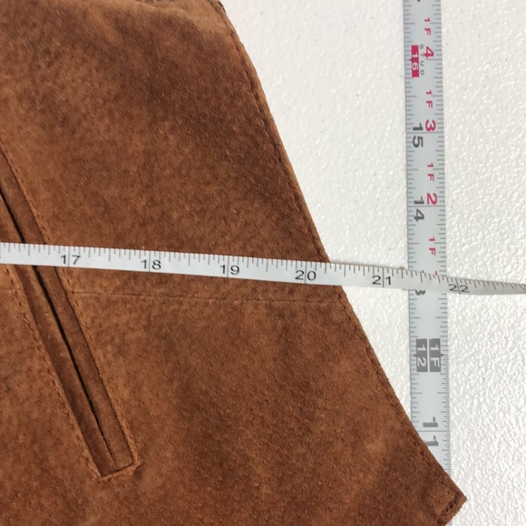 Vintage 70s Vibe Sarah Morgan Suede Fringe Vest Size Medium - Picture 9 of 9